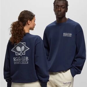 Sporty & Rich Dark Blue Crewneck Sweatshirt